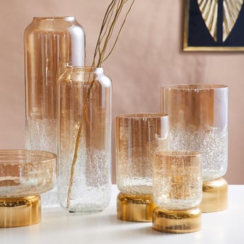 Buy Austin Glass Crackled Vase from Home Centre at just INR 1199.0
