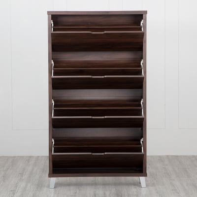 Buy Lewis 16 Pairs Flap Open Shoe Cabinet Brown from Home Centre at just INR 24998.0