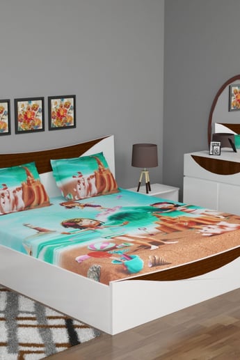 Fabulous 3 Printed Double Kids Bedsheet Set- 3 Pcs.