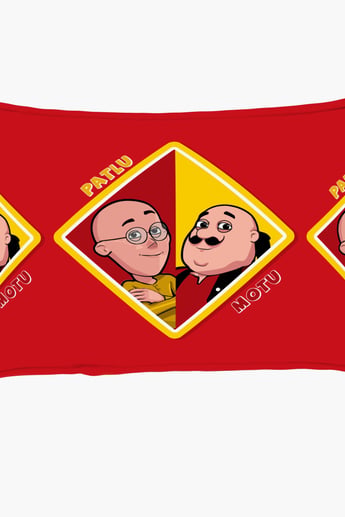 SPACES Viacom Motu Patlu Printed 3-Piece  Bedsheet Set - 228 x 274 cm