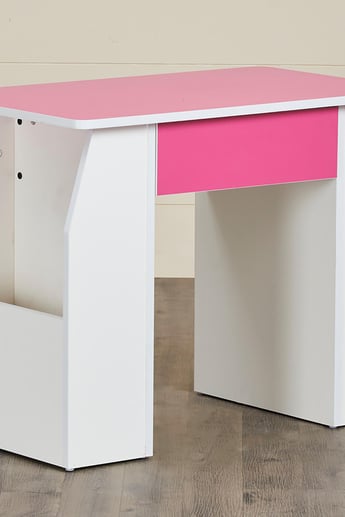 Helios Oregon Kids Study Table - Pink and White