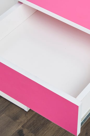 Helios Oregon Kids Study Table - Pink and White