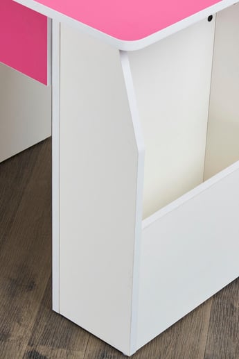 Helios Oregon Kids Study Table - Pink and White