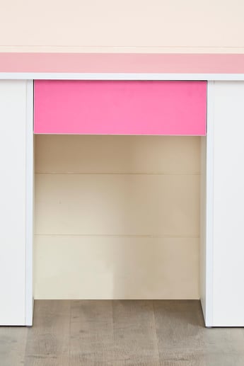Helios Oregon Kids Study Table - Pink and White