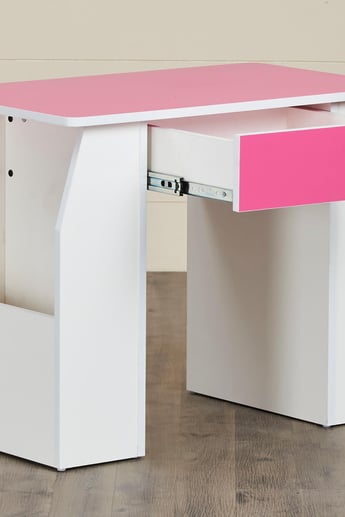Helios Oregon Kids Study Table - Pink and White