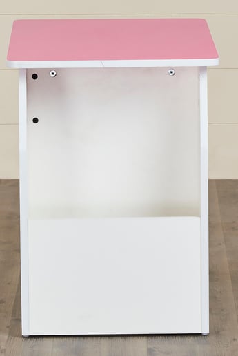 Helios Oregon Kids Study Table - Pink and White