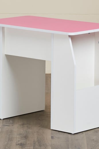 Helios Oregon Kids Study Table - Pink and White