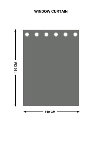 Slate Set of 2 Printed Semi-Blackout Window Curtains