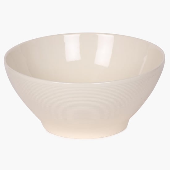 Nice And Easy Solid Soup Bowl  - Bone China -  Salad Bowl 21 cm x 9.5 cm   - Microwave Compatible -  White