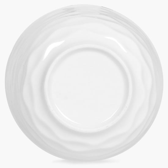 Brook Textured Serving Bowl  - Ceramic - Bowl - 4.2 inch - 11 cm x 6 cm   - Microwave Compatible -  White