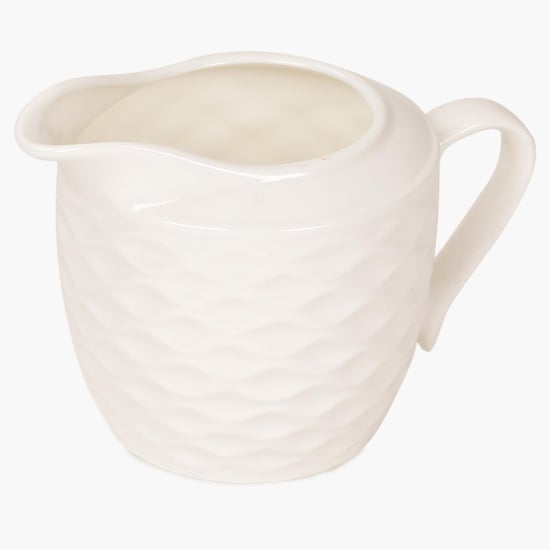 Brook Solid Milk Pot  - Porcelain -  Piece - 13 cm  L x 8.5 cm  H - 245 ml - White