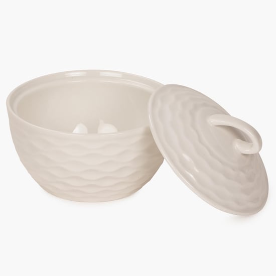 Brook Solid Sugar Pots - Porcelain -220 ml -Sugar Pot 11 cm  L x 9.5 cm  H -White
