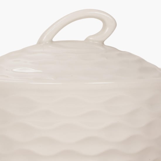 Brook Solid Sugar Pots - Porcelain -220 ml -Sugar Pot 11 cm  L x 9.5 cm  H -White