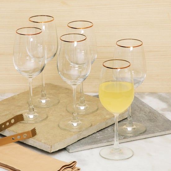 OCEAN  6-piece Solid Wine Glass set -425 ml