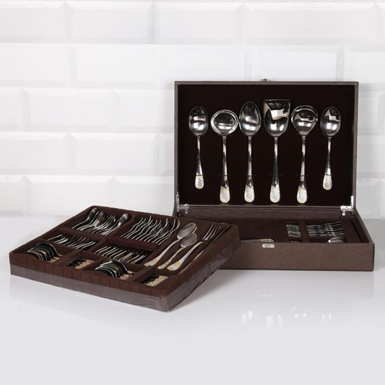 FNS Imperio Stainless Steel Cutlery Set-Set Of 90 Pcs.