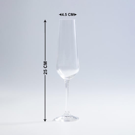 BOHEMIA CRYSTAL Sandra Round Champagne Flute-Set Of 6 Pcs.