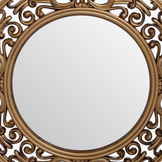 Decorative Round Glass wall Mirror - 59.3 cm L x 59.3 cm W x 2.8 cm H