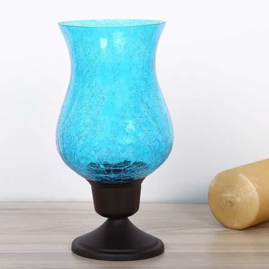 Crackle Hurricane Candle Holder