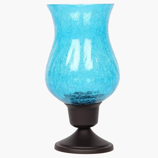 Crackle Hurricane Candle Holder