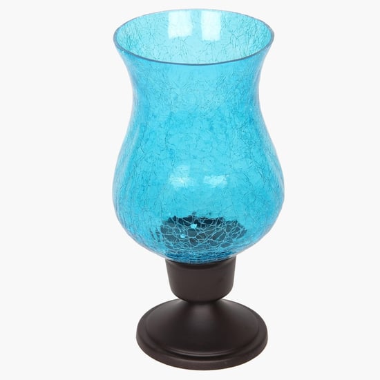 Crackle Hurricane Candle Holder