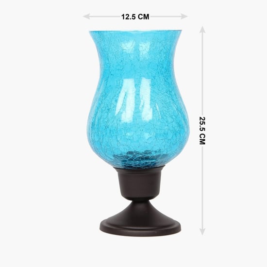 Crackle Hurricane Candle Holder