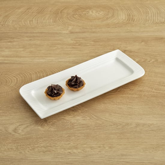 Marshmallow Porcelain Platter - 30x13cm