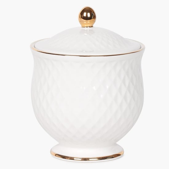 Marshmallow Ceramic Sugar Pot