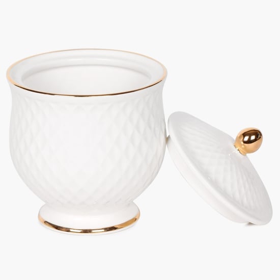 Marshmallow Ceramic Sugar Pot