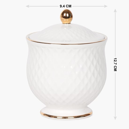 Marshmallow Ceramic Sugar Pot