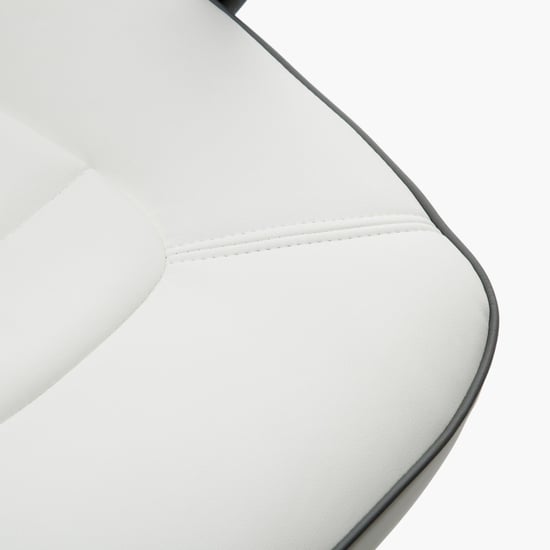 Venus Contemporary White Metal Office Chair - White