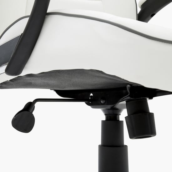 Venus Contemporary White Metal Office Chair - White