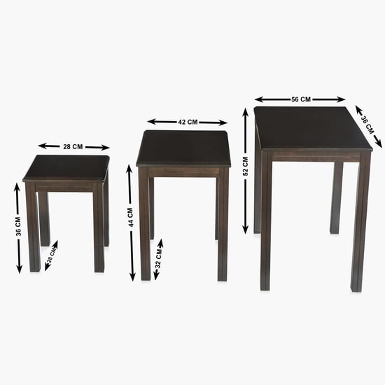 Montoya Nest of 3 Tables - Brown