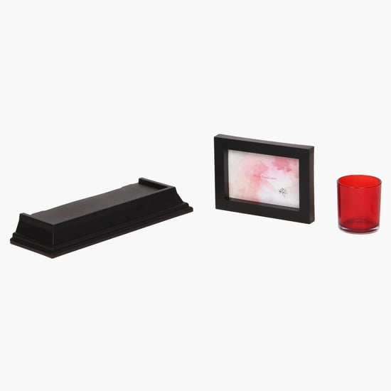 Shelf Rack- Votive & Photo Frame Gift Box- 3 Pcs.