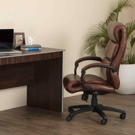 Davis High Back Office Chair - Brown