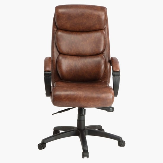 Davis High Back Office Chair - Brown