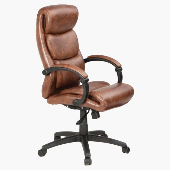 Davis High Back Office Chair - Brown