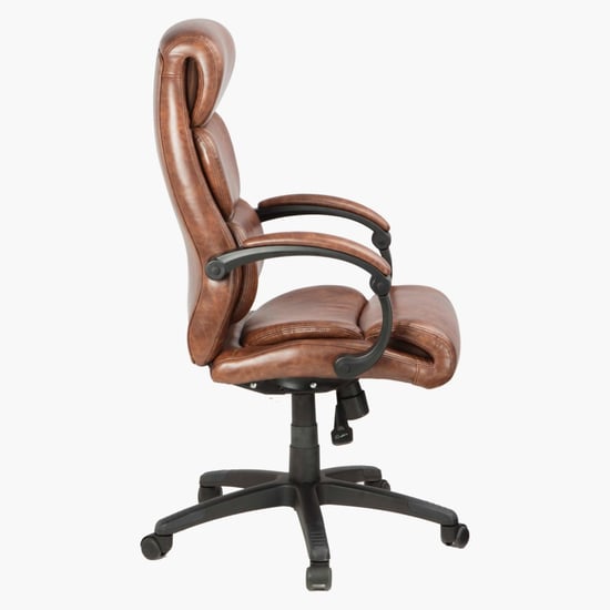 Davis High Back Office Chair - Brown