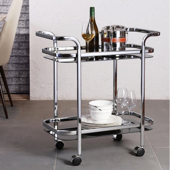 Montoya Serving Trolley - Silver