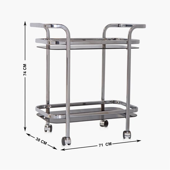 Montoya Serving Trolley - Silver