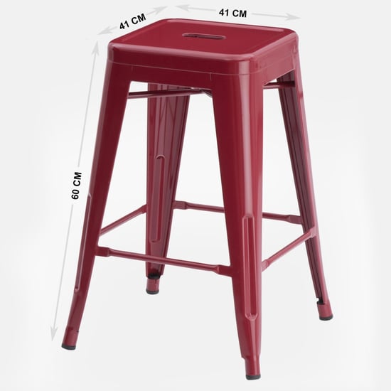 Austin Metal Stool - Red