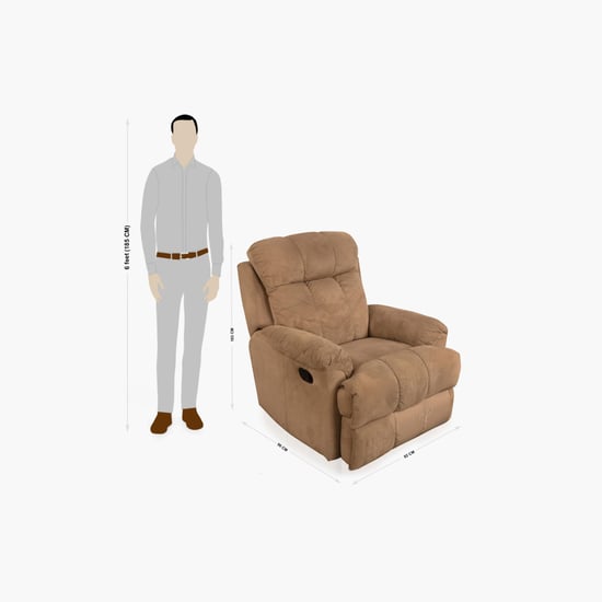 Berry Rocking Recliner- 1 Seater Camel