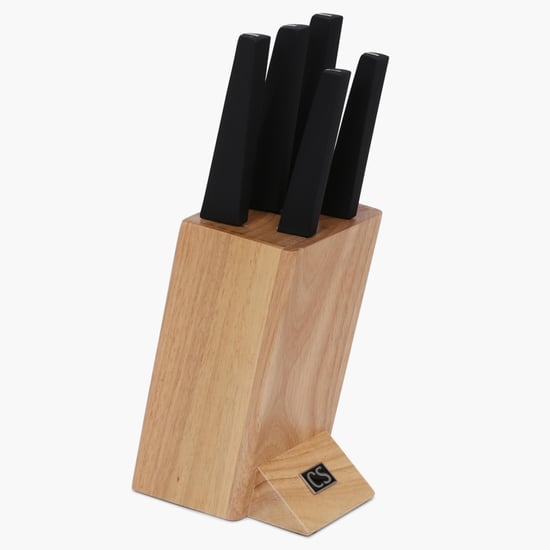 Raisin 6Pcs Stainless Steel Knife Block Set