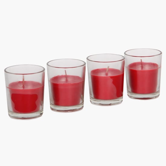 Redolance Shot Glass Votive Candle- Set Of 4 - 7 CM