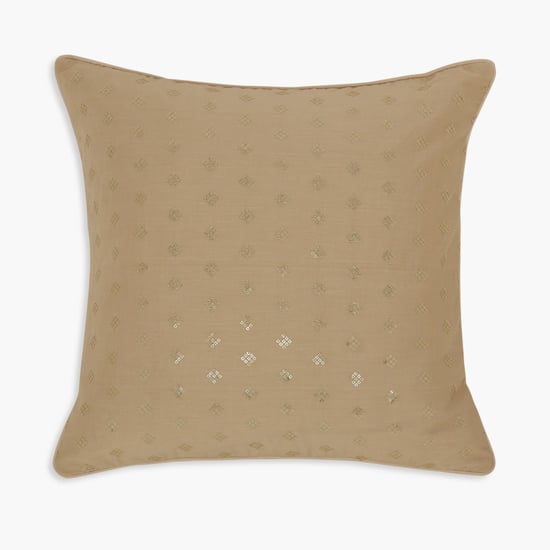 Marshmallow Nude Sequin Cushion Cover