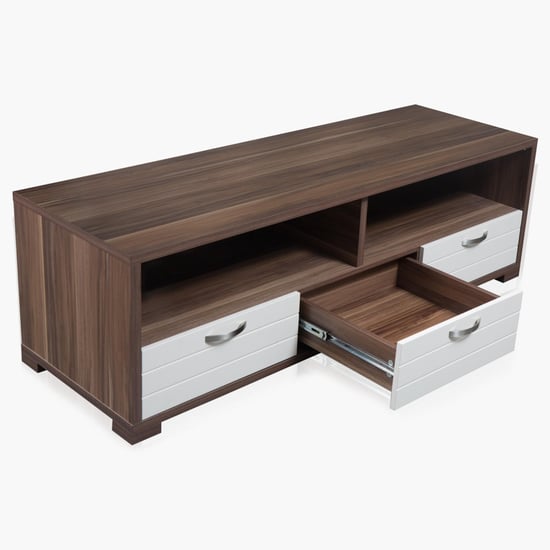 Akron Crystal TV Unit - Brown