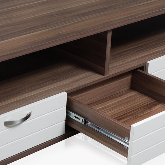 Akron Crystal TV Unit - Brown