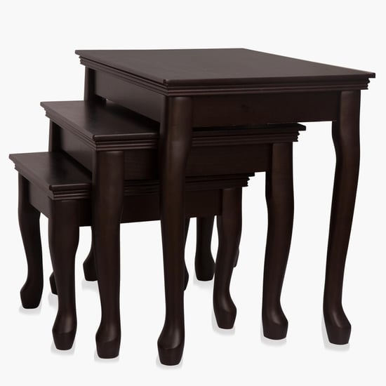 Andaman-Alem Nest of Tables- 3 Pcs - Brown