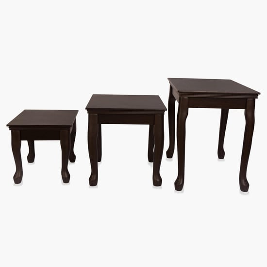 Andaman-Alem Nest of Tables- 3 Pcs - Brown