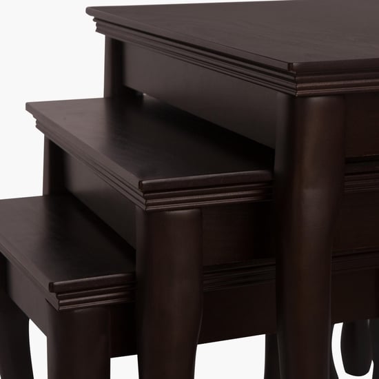 Andaman-Alem Nest of Tables- 3 Pcs - Brown