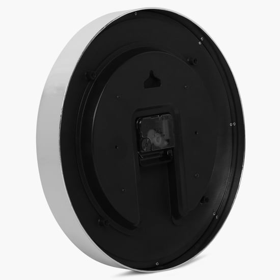 Casablanca Royal Silver Glitter Wall Clock